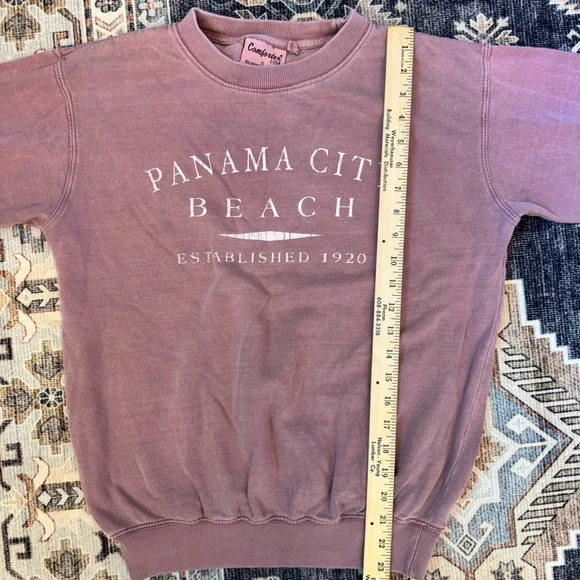 Panama City Beach Women’s Pink Crewneck Sweater Size Small - Picture 10 of 10